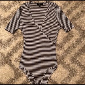 Topshop striped bodysuit